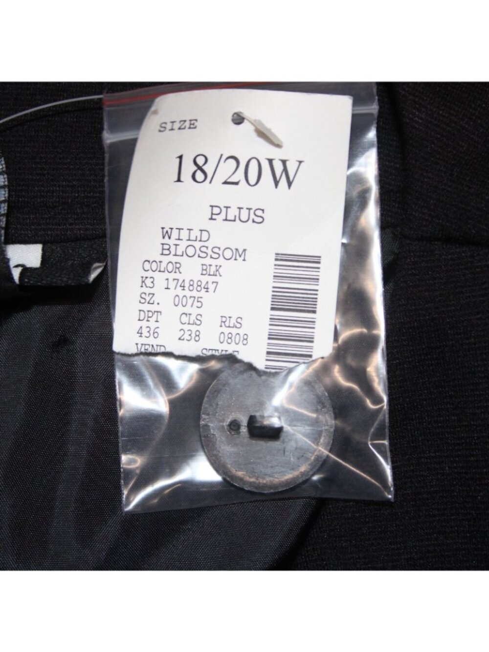 Studio 1940 Cardigan Sweater NEW Sz 18/20W Black Gray Polyester Rayon - Picture 6 of 8